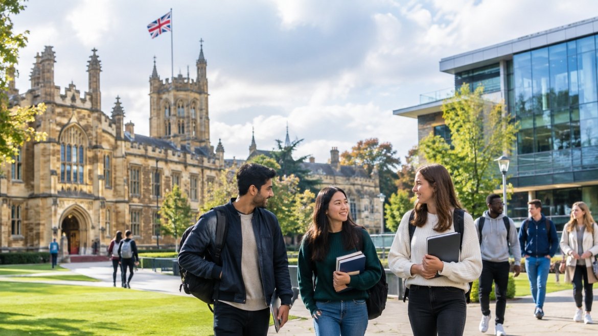 UK university campus for international students