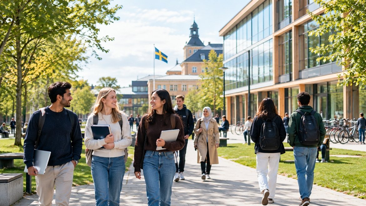 Swedish university campus for international students
