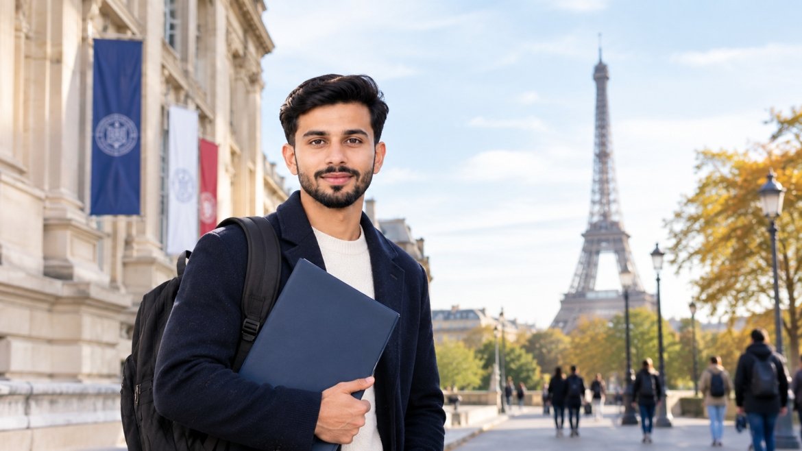International student preparing to study in France